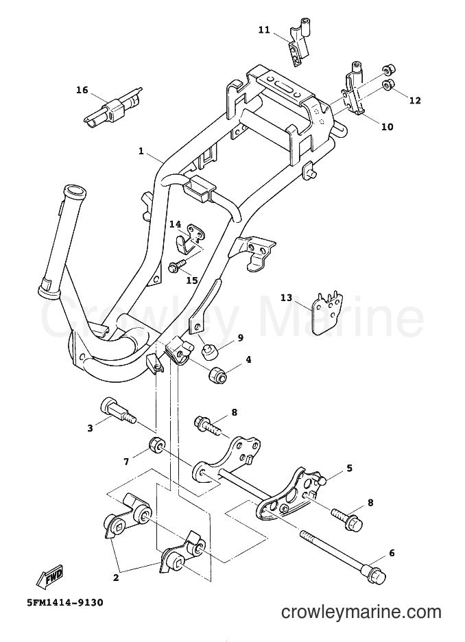 Yamaha Motors XC125A (5MJ3) [010] - FRAME