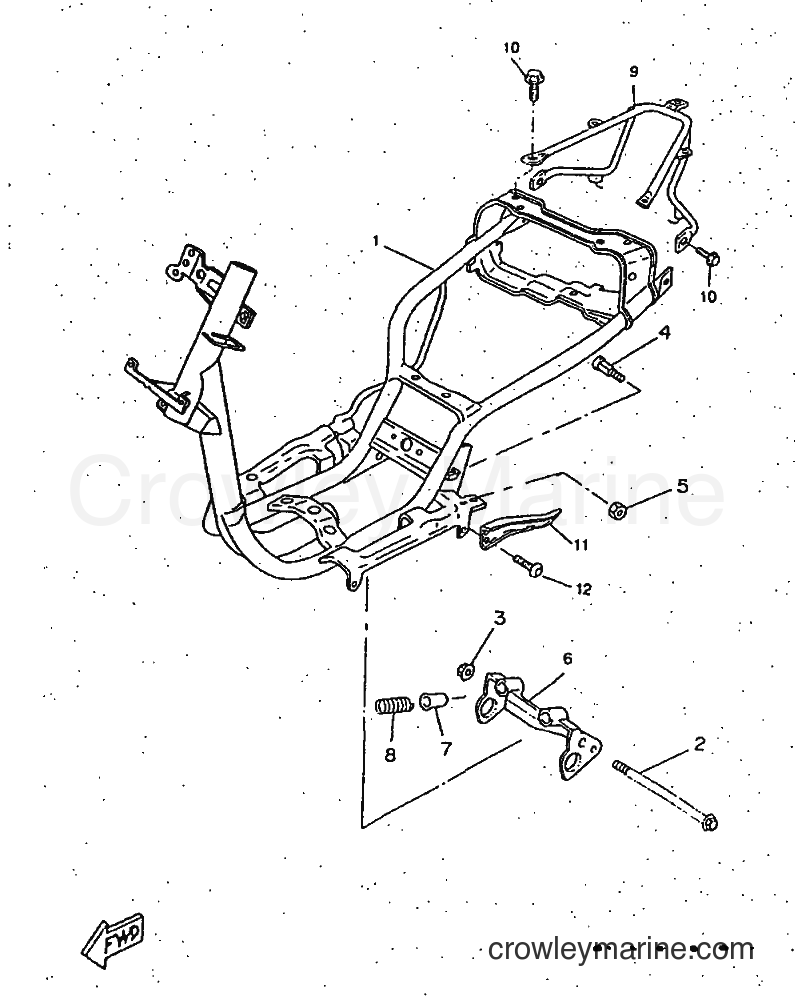 1997 Scooter CW50RSP - CW50RSP (4UR7) [99A] - FRAME