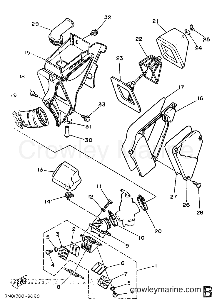 1989 Dirt Bike DT125R - DT125R (3PY1) [999] - INTAKE