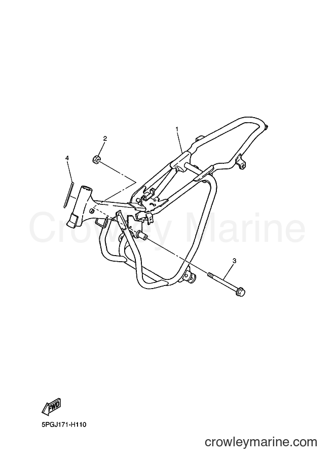 2015 Dirt Bike PW50 - PW50 (2SA4) [020] - FRAME