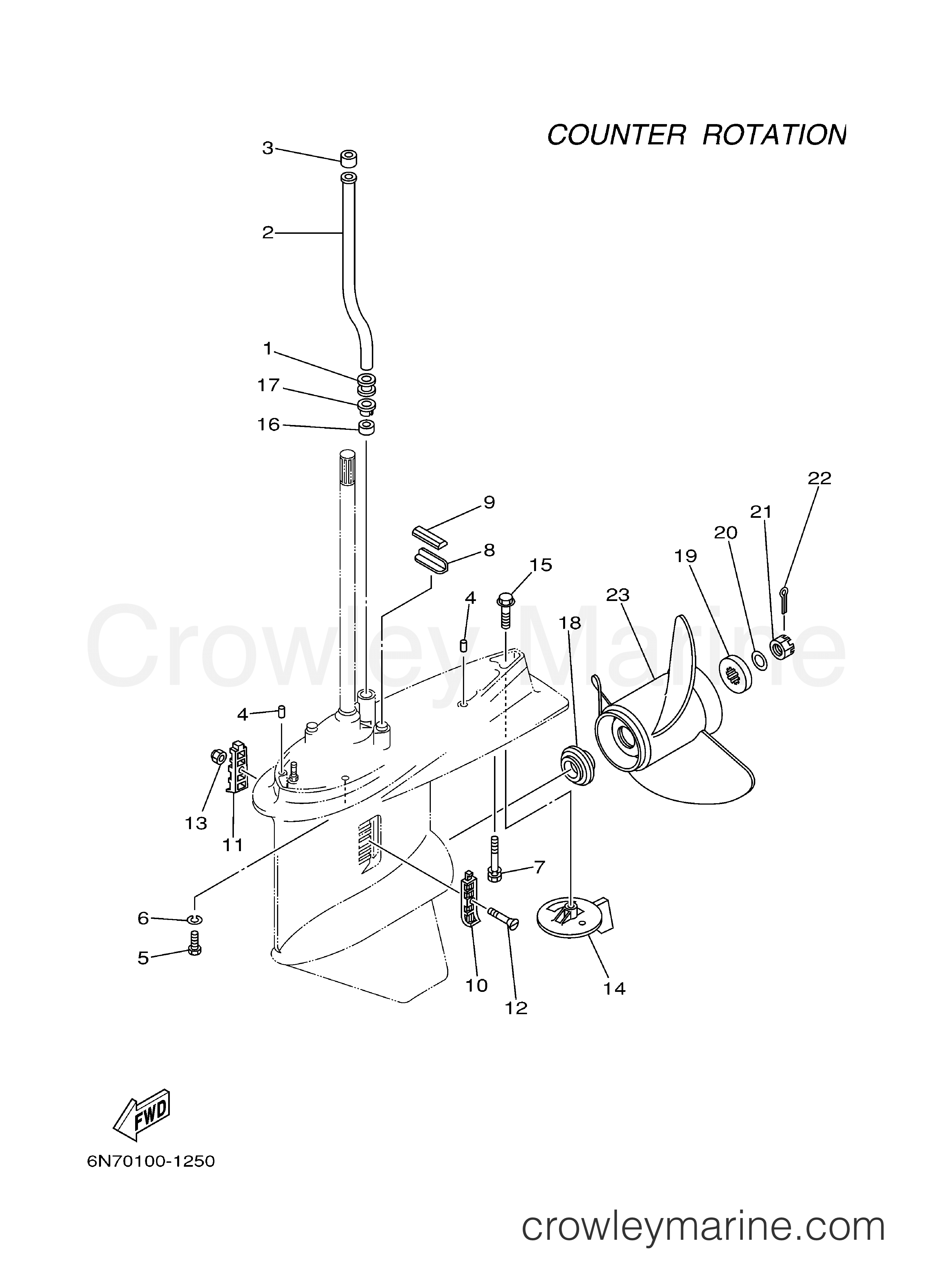 Yamaha Motors L130TXRZ - LOWER CASING DRIVE 4 L130