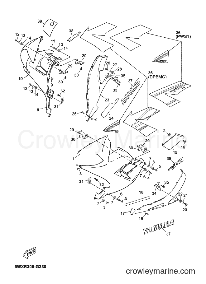 2009 Scooter TZR50 - TZR50 (5WXV) [030] - COWLING 2