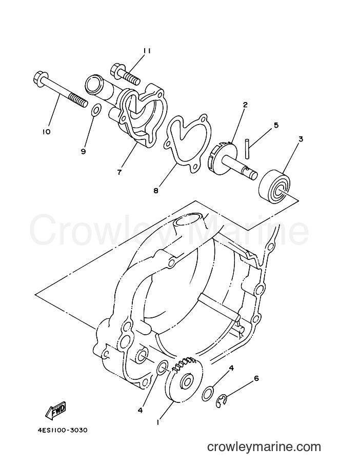 1994 Scooter YZ80LWH - YZ80LWH (4LC3) [999] - WATER PUMP