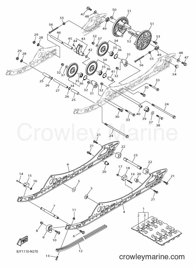 2014 Snowmobile SRV10LS - SRV10LS (8JY1) [010] - TRACK SUSPENSION 1