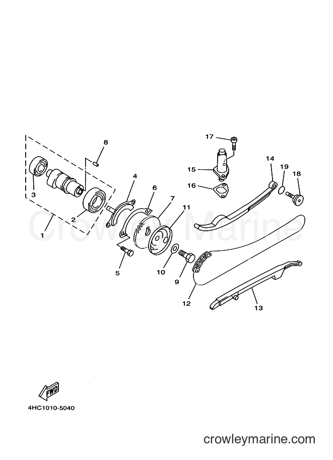2002 Scooter YP250 - YP250 (5SJ2) [020] - CAMSHAFT & CHAIN