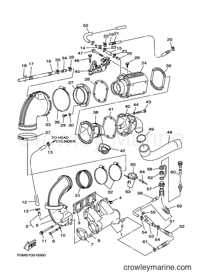 Yamaha Motors JET FOR XL700 (67E5) [020] - EXHAUST 1