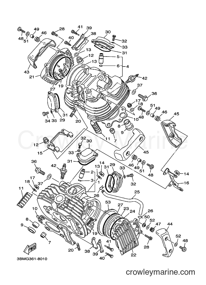 Yamaha Motors XV535 (4YHB) [110] - CYLINDER HEAD