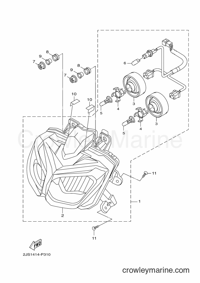Yamaha Motors YW125 (BC94) [010] - HEADLIGHT