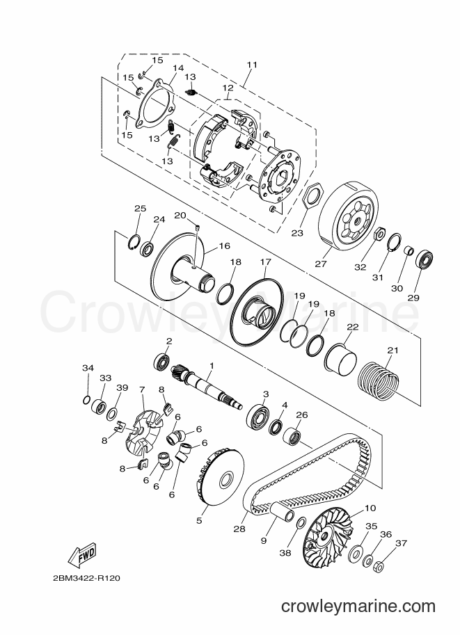 2017 Street Bike LTF125 - LTF125 (2BM5) [010] - CLUTCH