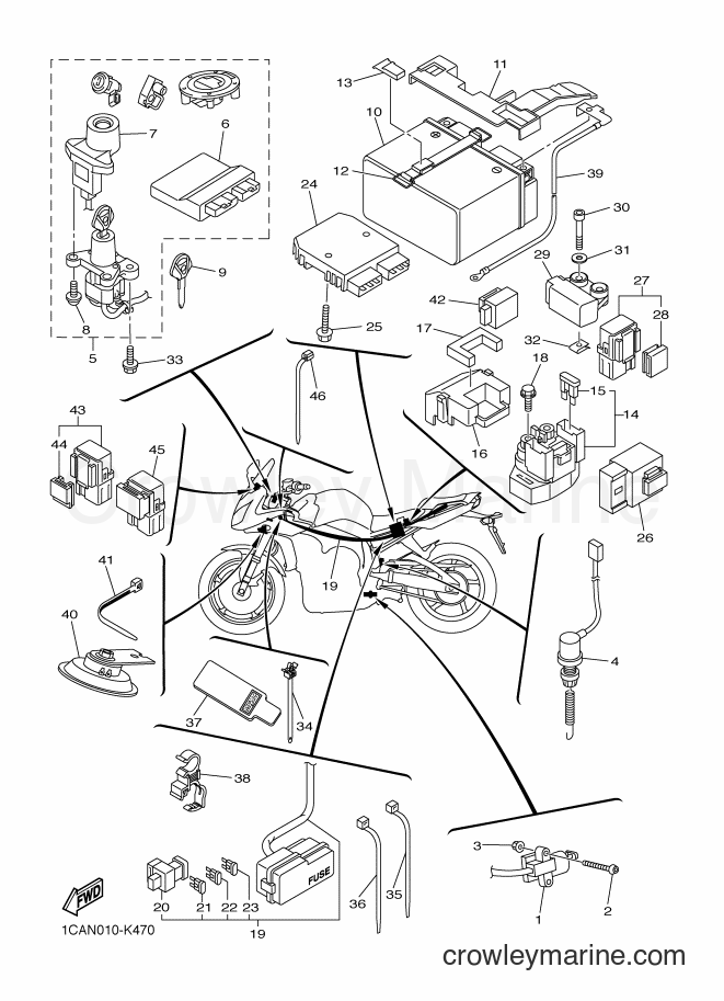2013 Street Bike FZ1-S - FZ1-S (2DV2) [010] - ELECTRICAL 2