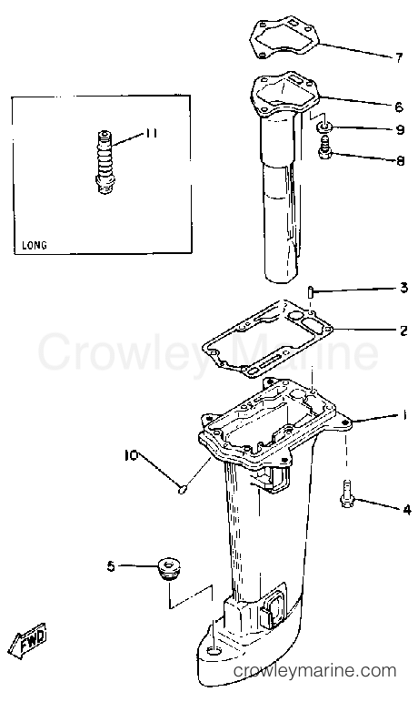 Yamaha Motors 8LN - UPPER CASING