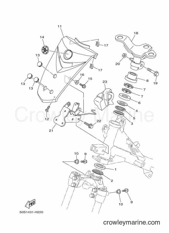 2010 Scooter T110LSE - T110LSE (50S4) [010] - STEERING 2