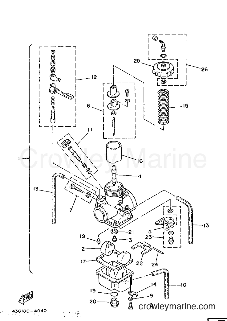 1986 Dirt Bike IT200S - IT200S (1VH) [999] - CARBURETOR