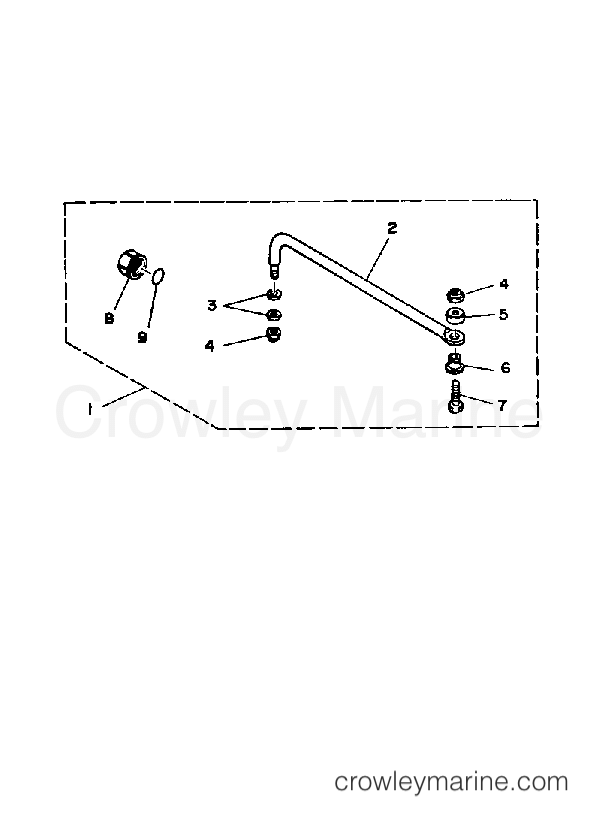 Yamaha Motors 115ETXJ - STEERING GUIDE ATTACHMENT