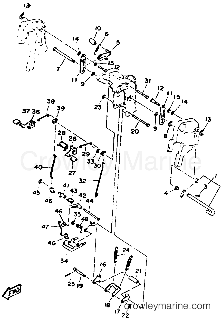 Yamaha Motors 40ESRR - BRACKET 2