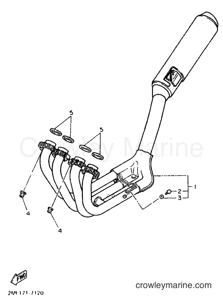 Yamaha Motors FZ750 T (2MG) [99A] - EXHAUST