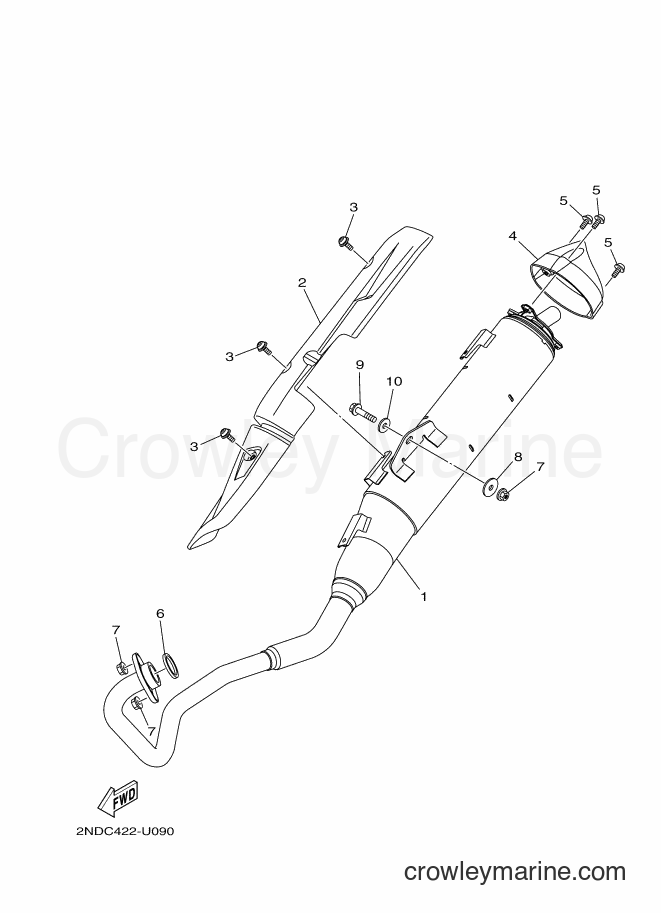 2019 Scooter T150 - T150 (2NDC) [010] - EXHAUST