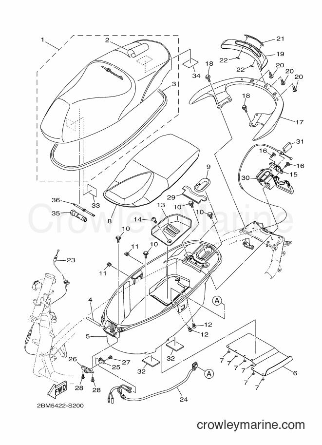 2017 Street Bike LTF125 - LTF125 (2BM7) [010] - SEAT