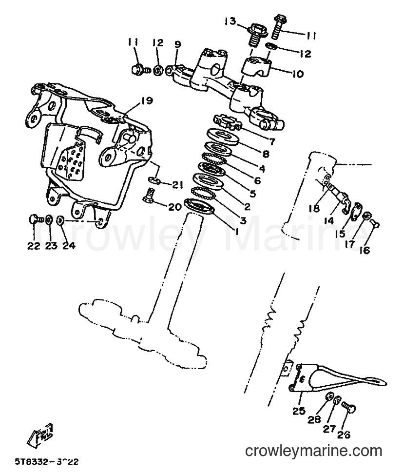 1987 Scooter DT50MX - DT50MX (2UN) [99A] - STEERING