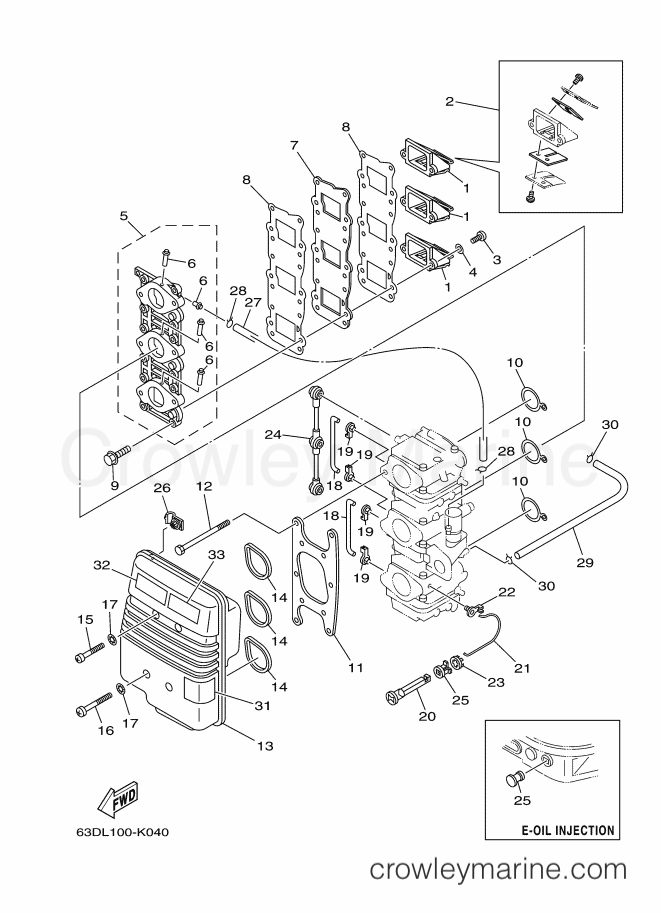 Yamaha Motors 40VEOL (63CA) [110] - INTAKE