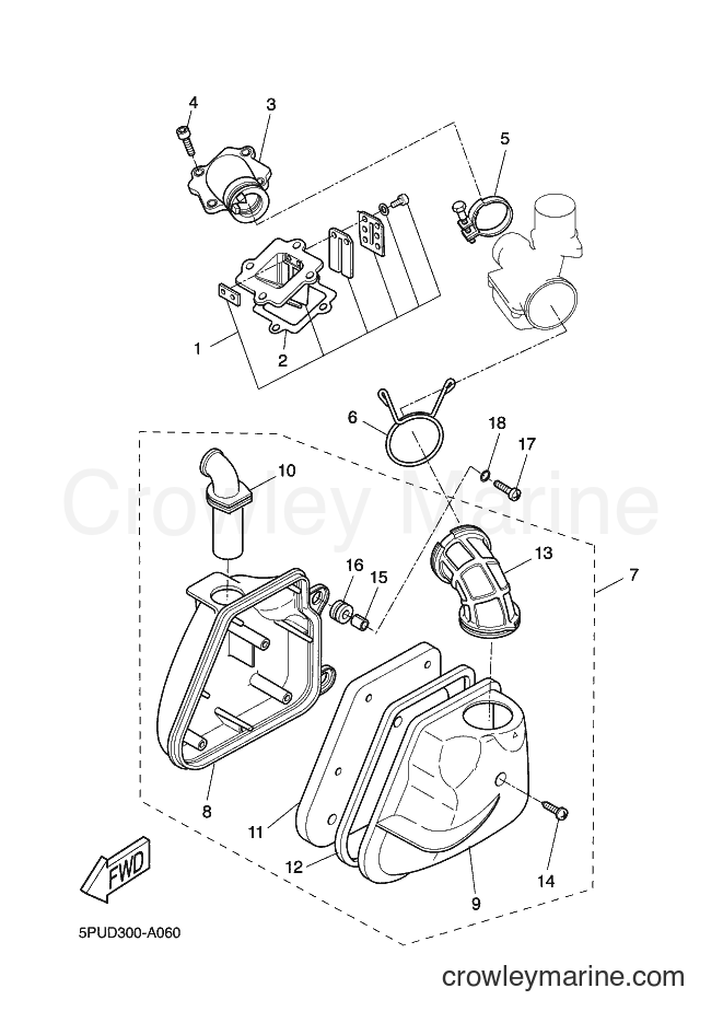 Yamaha Motors YQ50 (5SB6) [070] - INTAKE 2