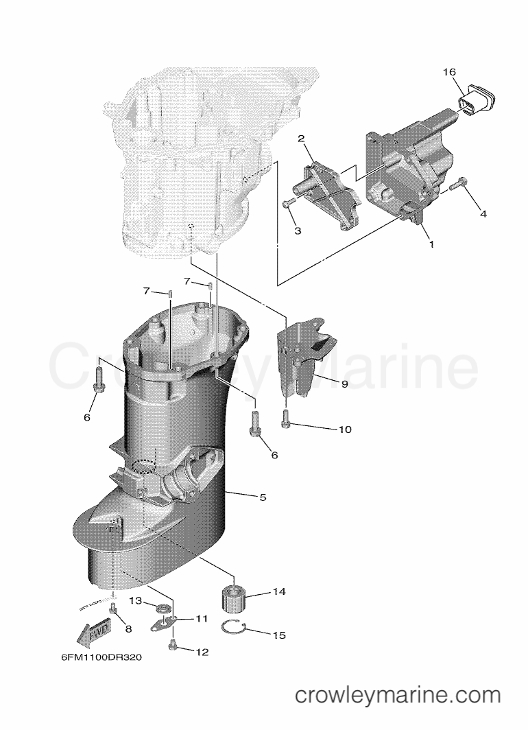 Yamaha Motors F25LWC-2017 (6FM1) [130] - UPPER CASING