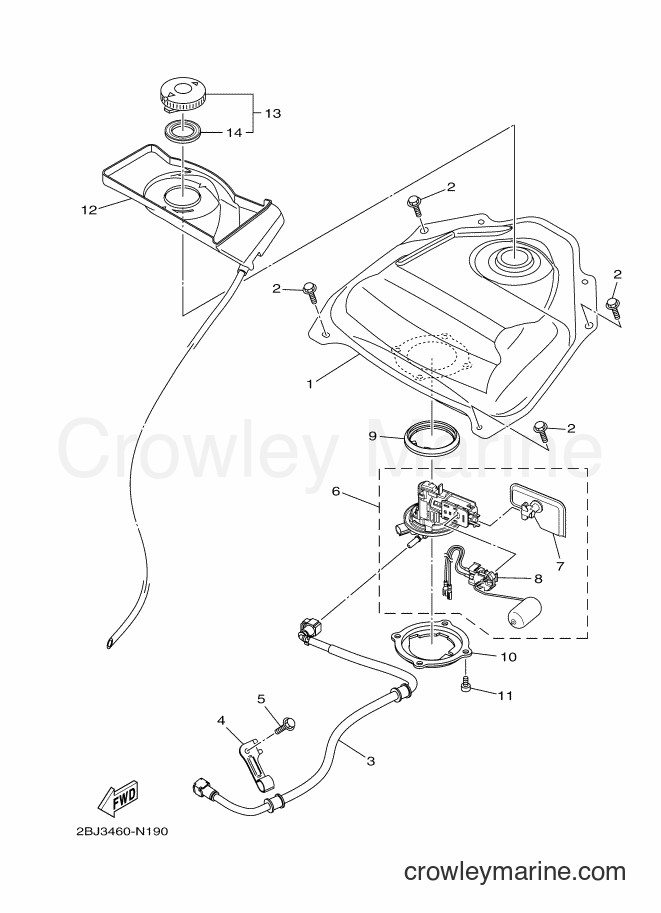 2014 Scooter AL115FGC - AL115FGC (2BJ3) [010] - FUEL TANK