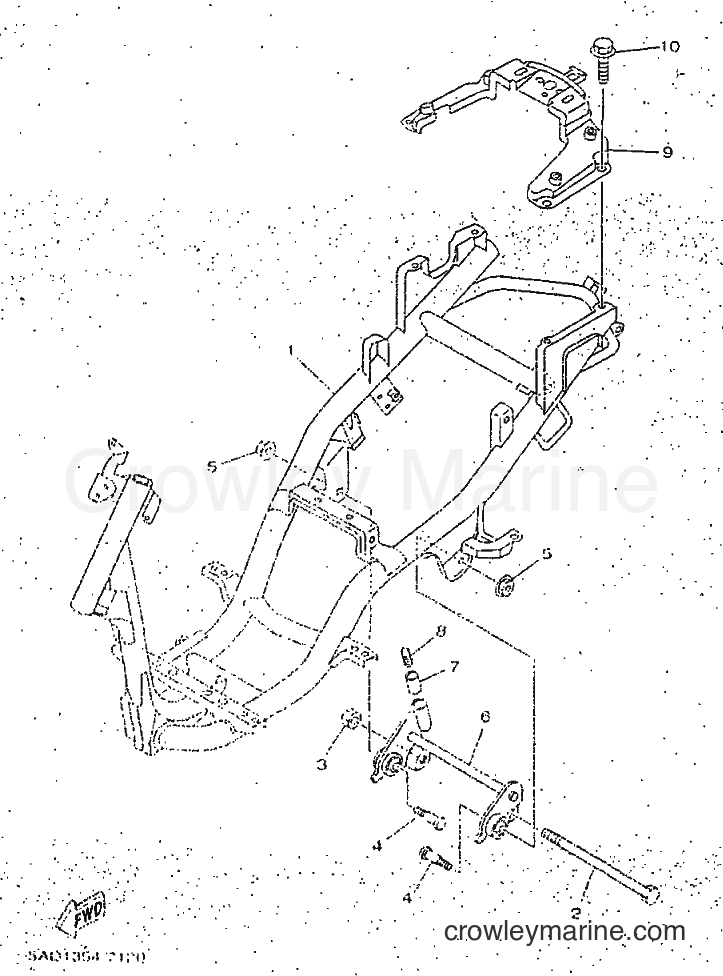 1998 Scooter YN50 - YN50 (5AD3) [999] - FRAME
