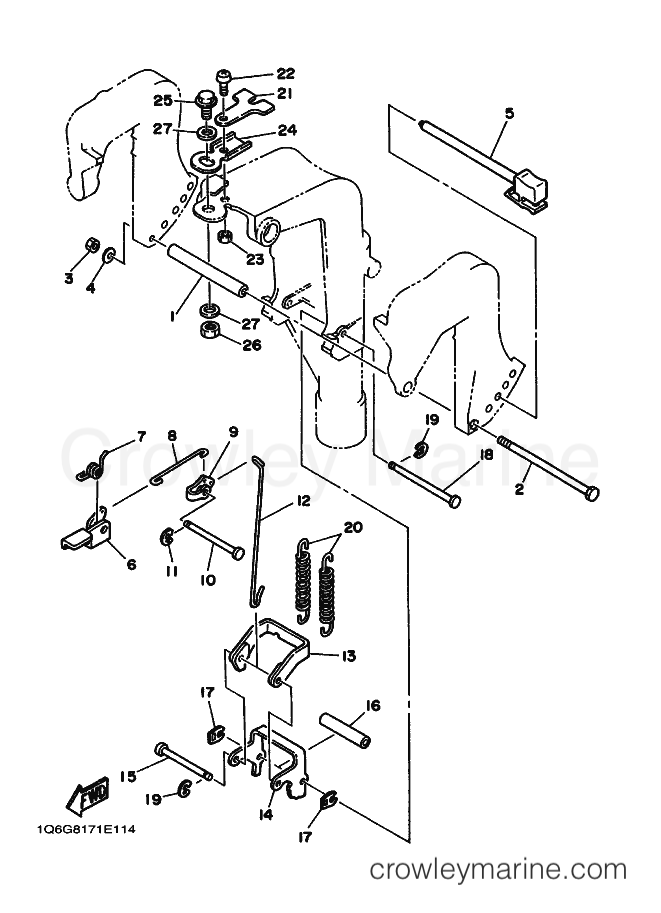 Yamaha Motors F9.9A (6G80) [010] - BRACKET 2