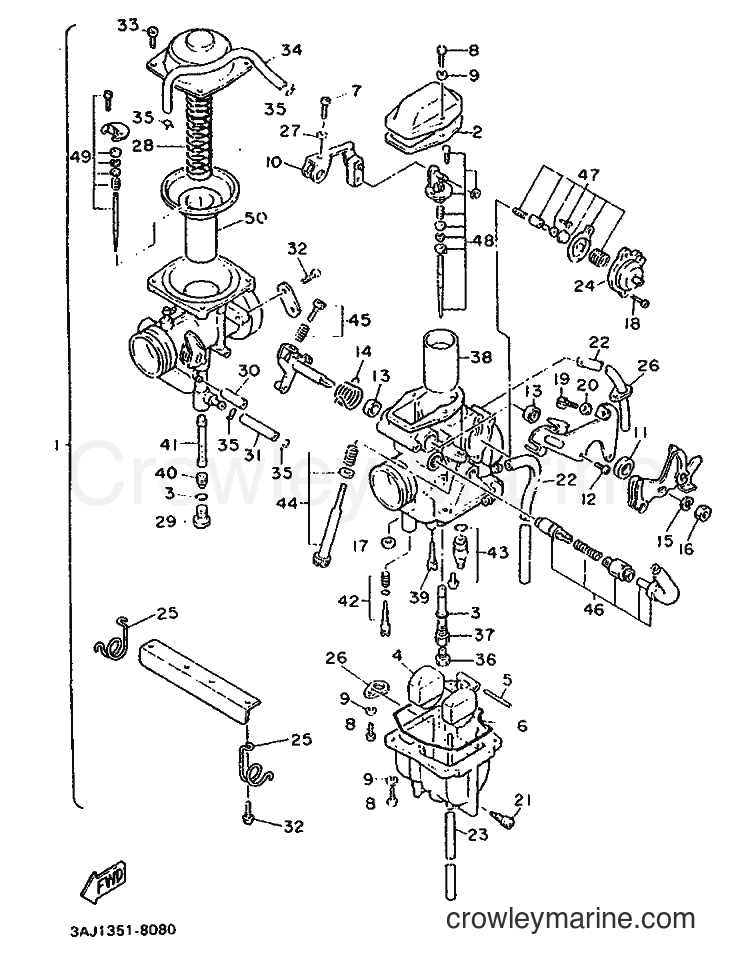 1990 Dirt Bike XT600Z - XT600Z (3DS3) [999] - CARBURETOR