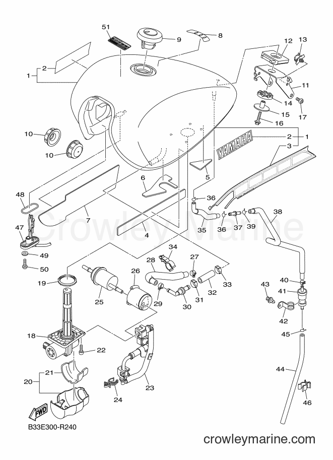 2016 Cruiser XVS950CR - XVS950CR (B33E) [010] - FUEL TANK