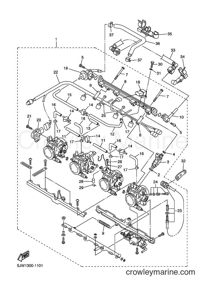 Yamaha Motors FJR1300 (5JW1) [080] - INTAKE 2