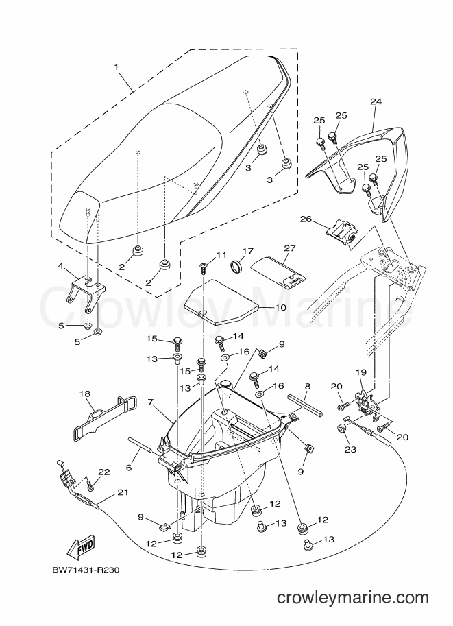 2017 Scooter T115FS-5 - T115FS-5 (BW73) [010] - SEAT