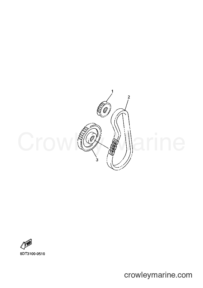2000 Snowmobile VX500DX - VX500DX (8DT3) [020] - ALTERNATE DRIVE SETTING 2