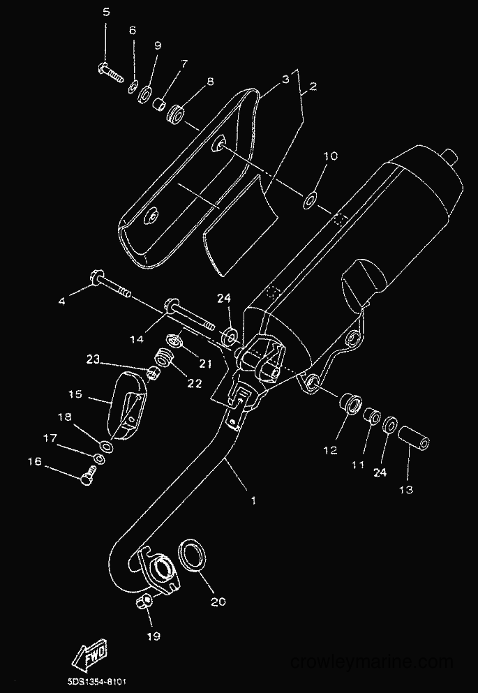 Yamaha Motors YP125E (5DSC) [010] - EXHAUST