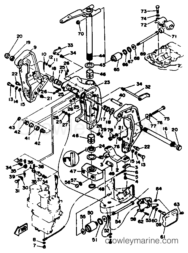 Yamaha Motors L200TXRP - BRACKET 1
