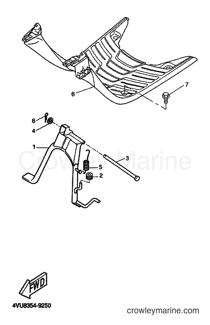 2000 Scooter CW50 - CW50 (5MN1) [040] - STAND & FOOTREST