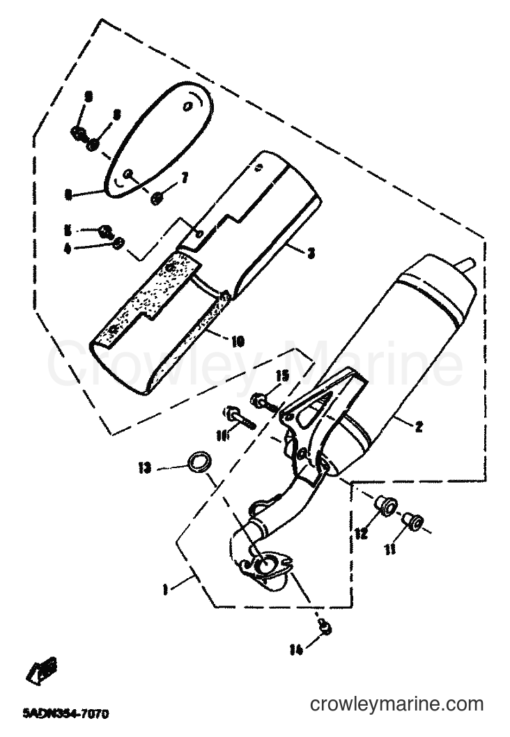 2001 Scooter YN50M - YN50M (5MRG) [010] - EXHAUST