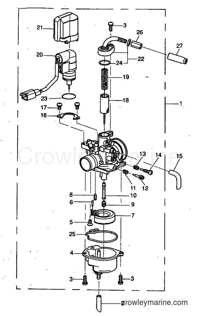1999 Scooter YH50 - YH50 (5KG1) [010] - CARBURETOR