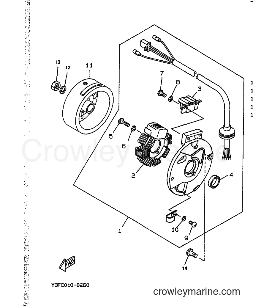 1991 Scooter CW50 - CW50 (4CA2) [999] - GENERATOR