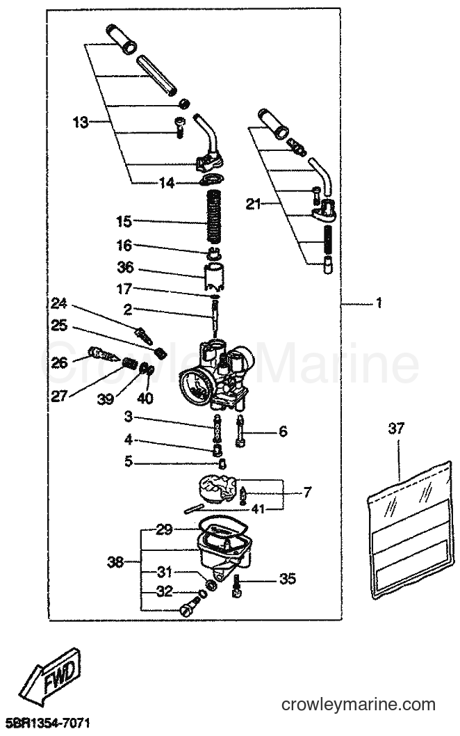1999 Scooter YQ50 - YQ50 (5KF1) [010] - CARBURETOR