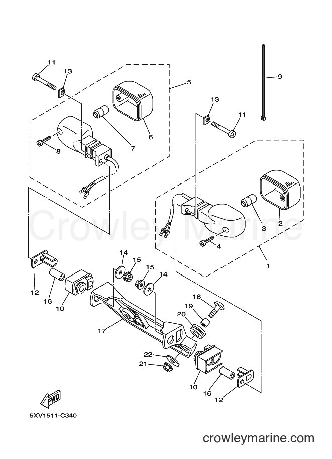 Yamaha Motors T110 (5XV2) [010] - FLASHER LIGHT