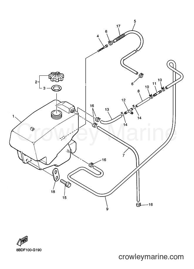 2008 Snowmobile BR250T - BR250T (8BDF) [010] - FUEL TANK
