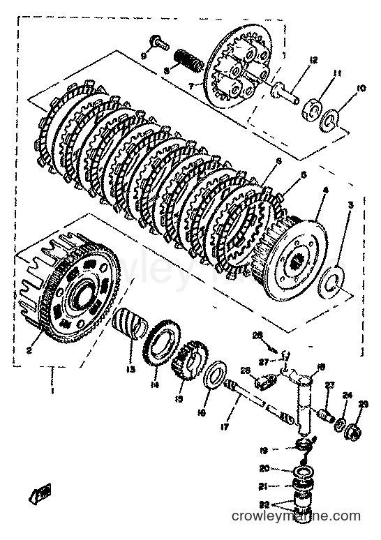 1978 Dirt Bike XT500 - XT500 (1U6) [999] - CLUTCH