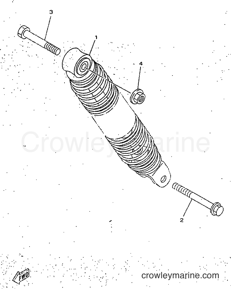 1998 Scooter YN50 - YN50 (5BW1) [010] - REAR SUSPENSION