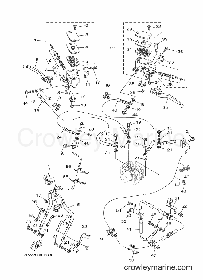 Yamaha Motors XP500A (2PWC) [010] - FRONT MASTER CYLINDER