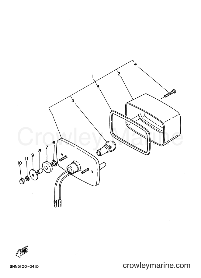 1994 ATV YFM400FW - YFM400FW (4GB5) [010] - TAILLIGHT