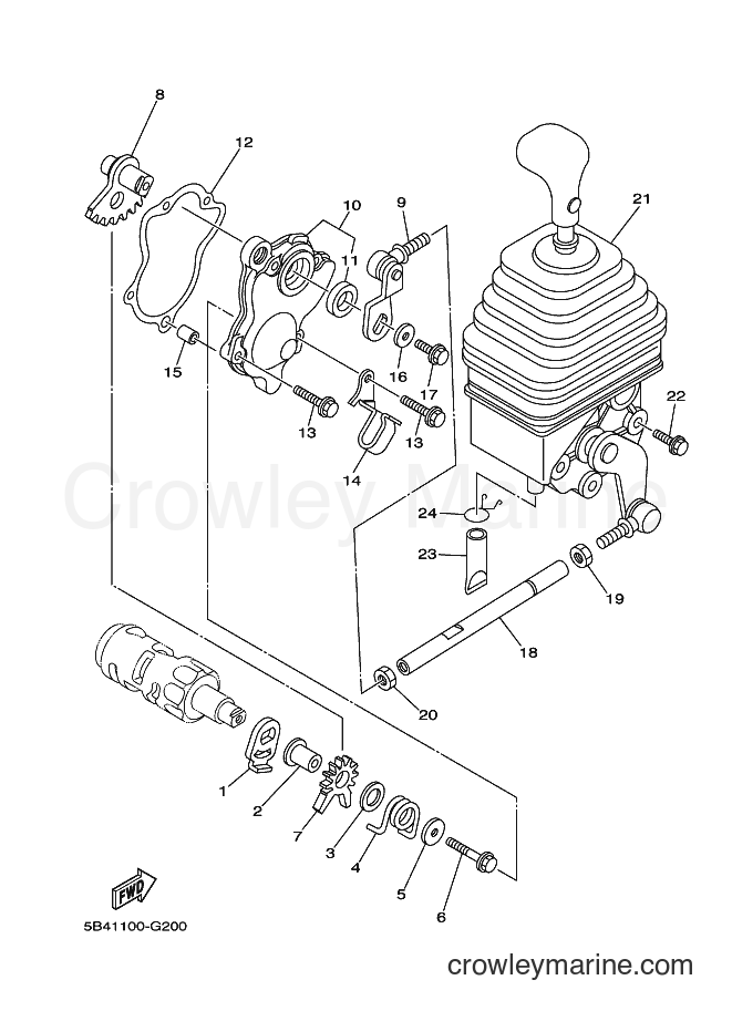 Yamaha Motors YXR700F (1RB3) [010] - SHIFT SHAFT