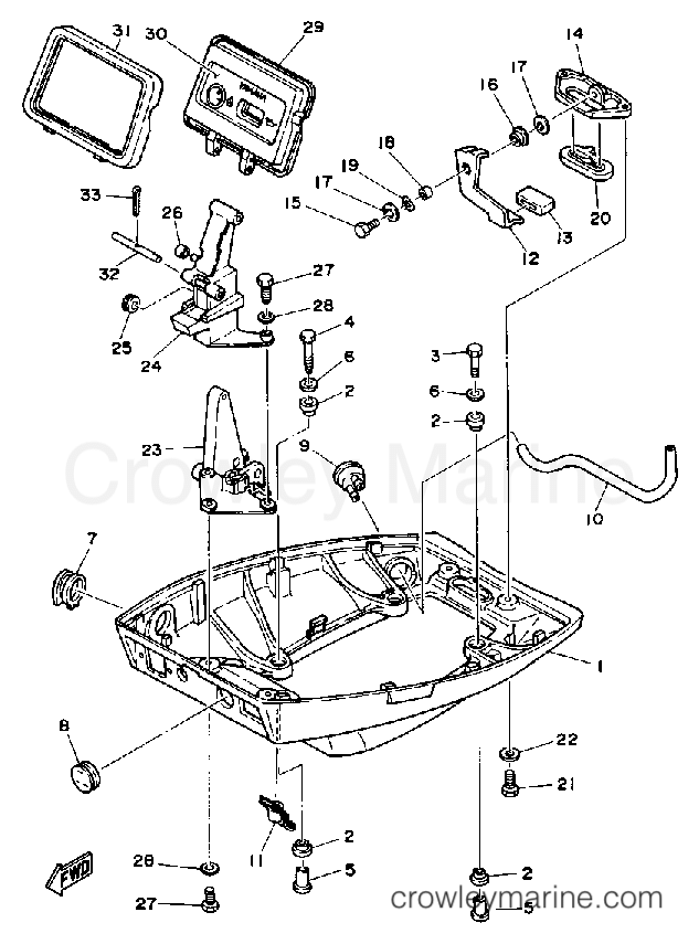 Yamaha Motors F9.9LD - BOTTOM COWLING