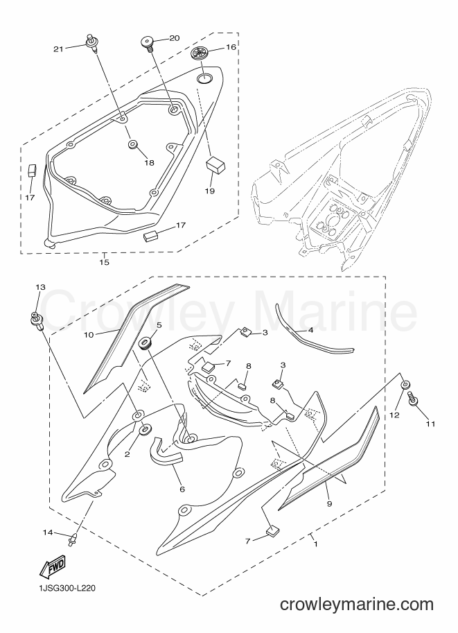 2012 Sport Bike YZF-R6 - YZF-R6 (1JSG) [060] - SIDE COVER